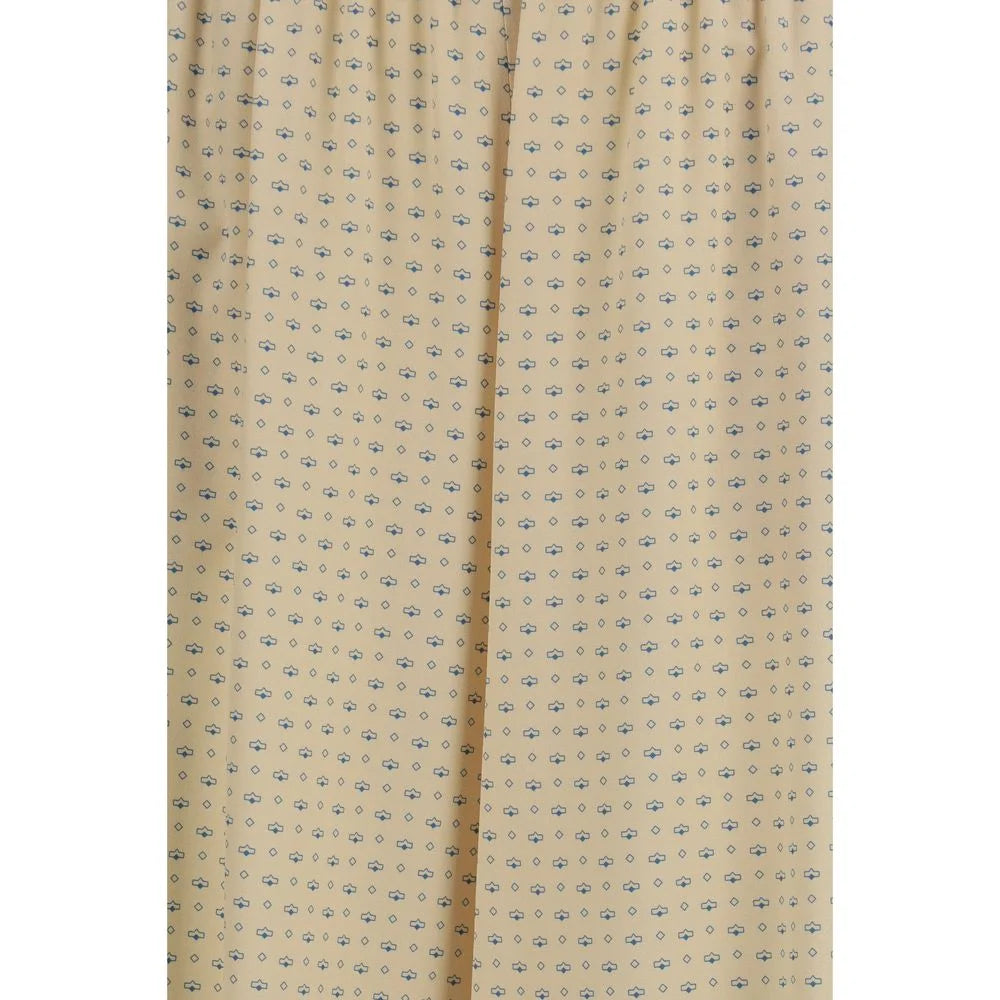 Ermanno Scervino Beige Silk Casual Pants