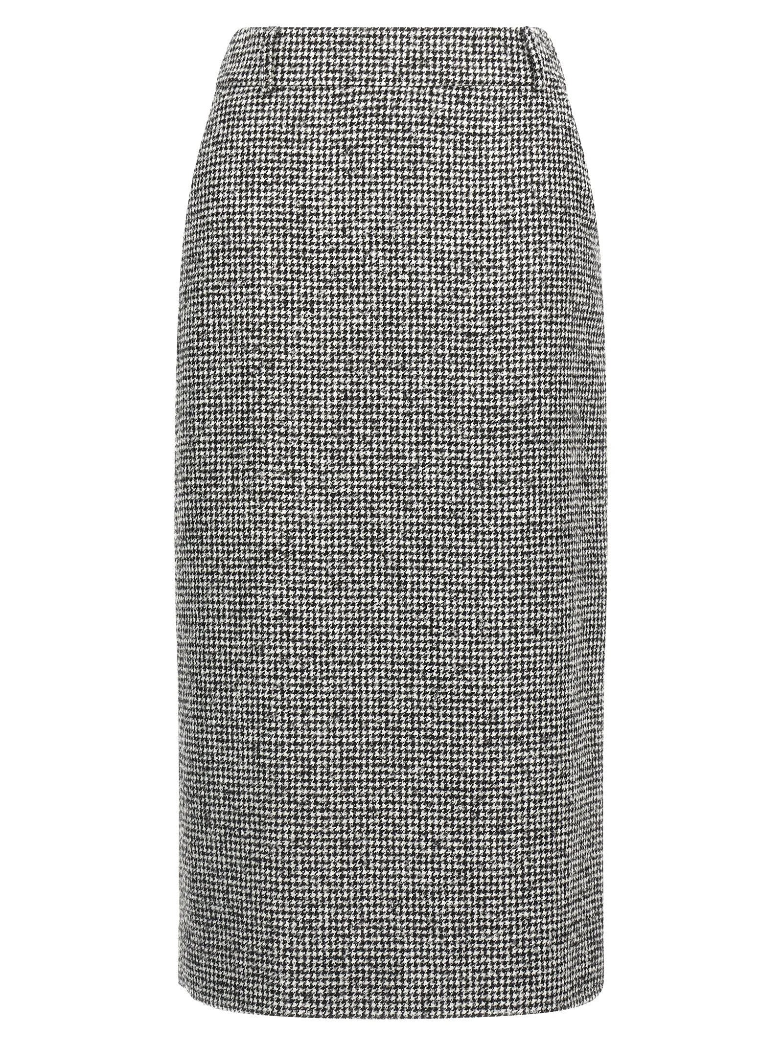 Ermanno Scervino Bicolor Wool Midi Skirt