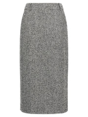 Ermanno Scervino Bicolor Wool Midi Skirt