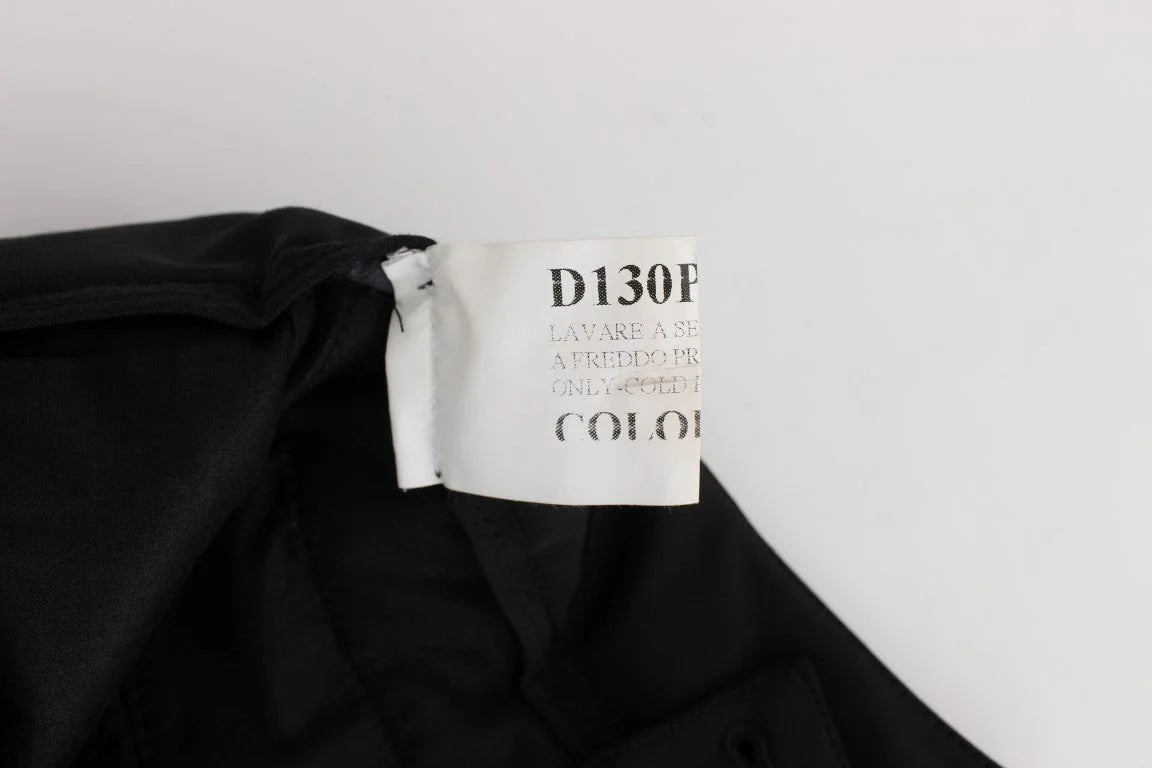 Ermanno Scervino Black Cotton Blend Capri Cropped Pants - IT40|S - Trousers