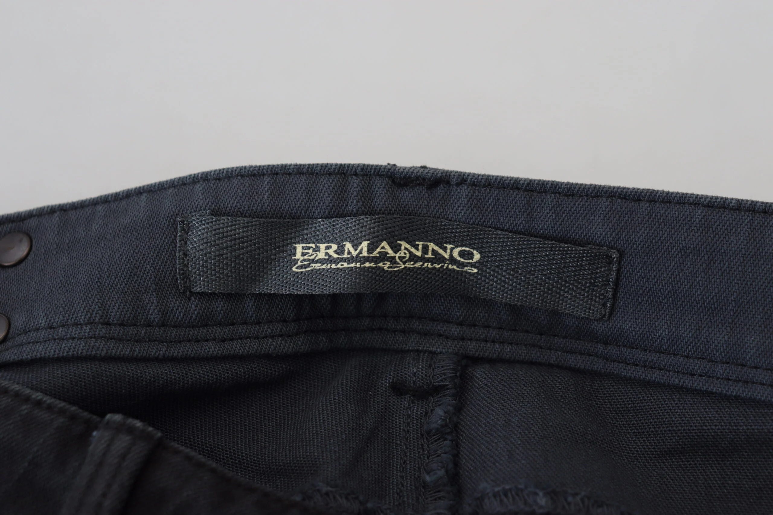 Ermanno Scervino Black Cotton Slim Fit Women Denim Jeans - W26 - Jeans