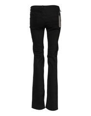 Ermanno Scervino Black Cotton Stretch Flared Bootcut Denim Jeans - W28 - Jeans