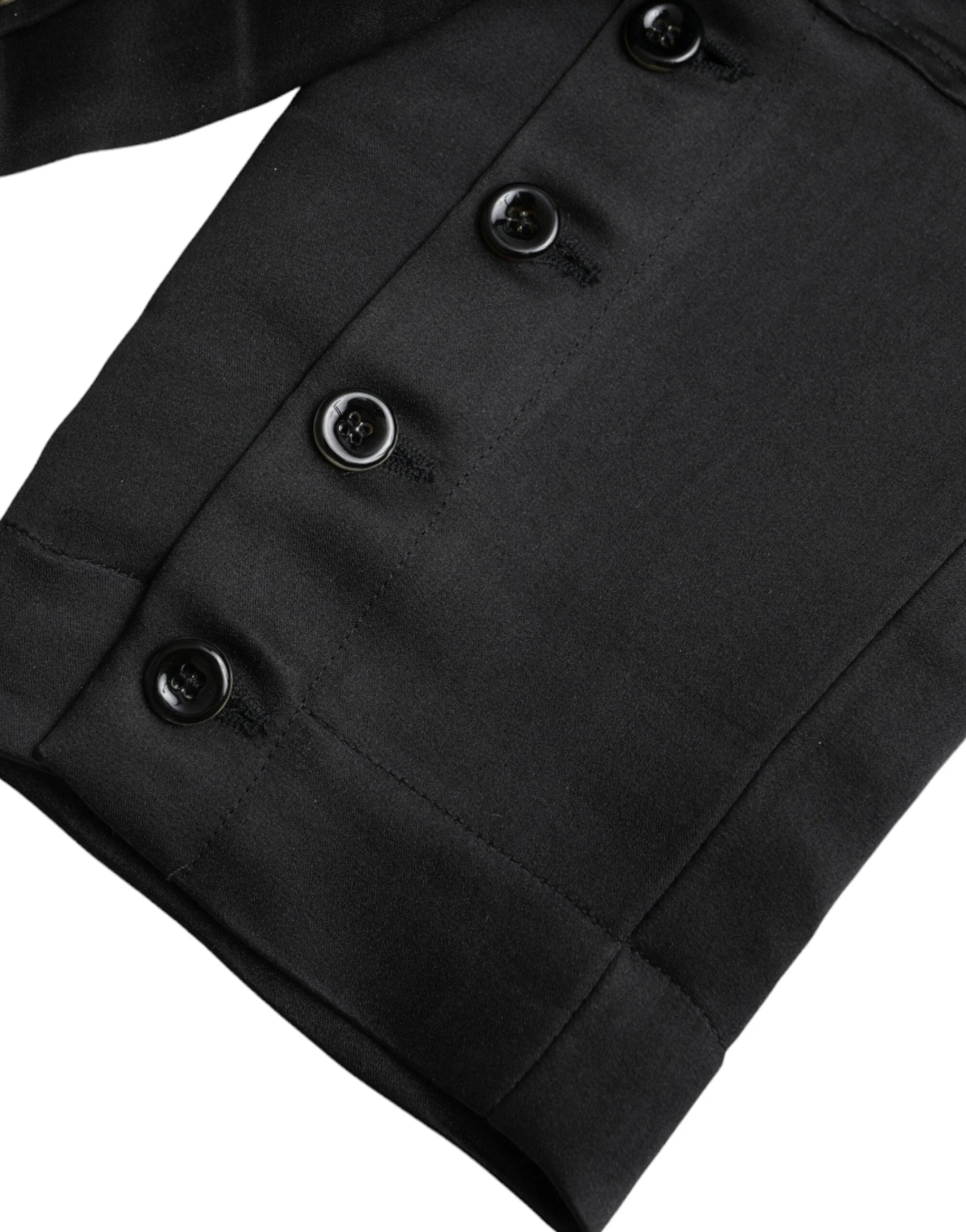 Ermanno Scervino Black High Waist Capri Cropped Pants - IT42|M - Trousers