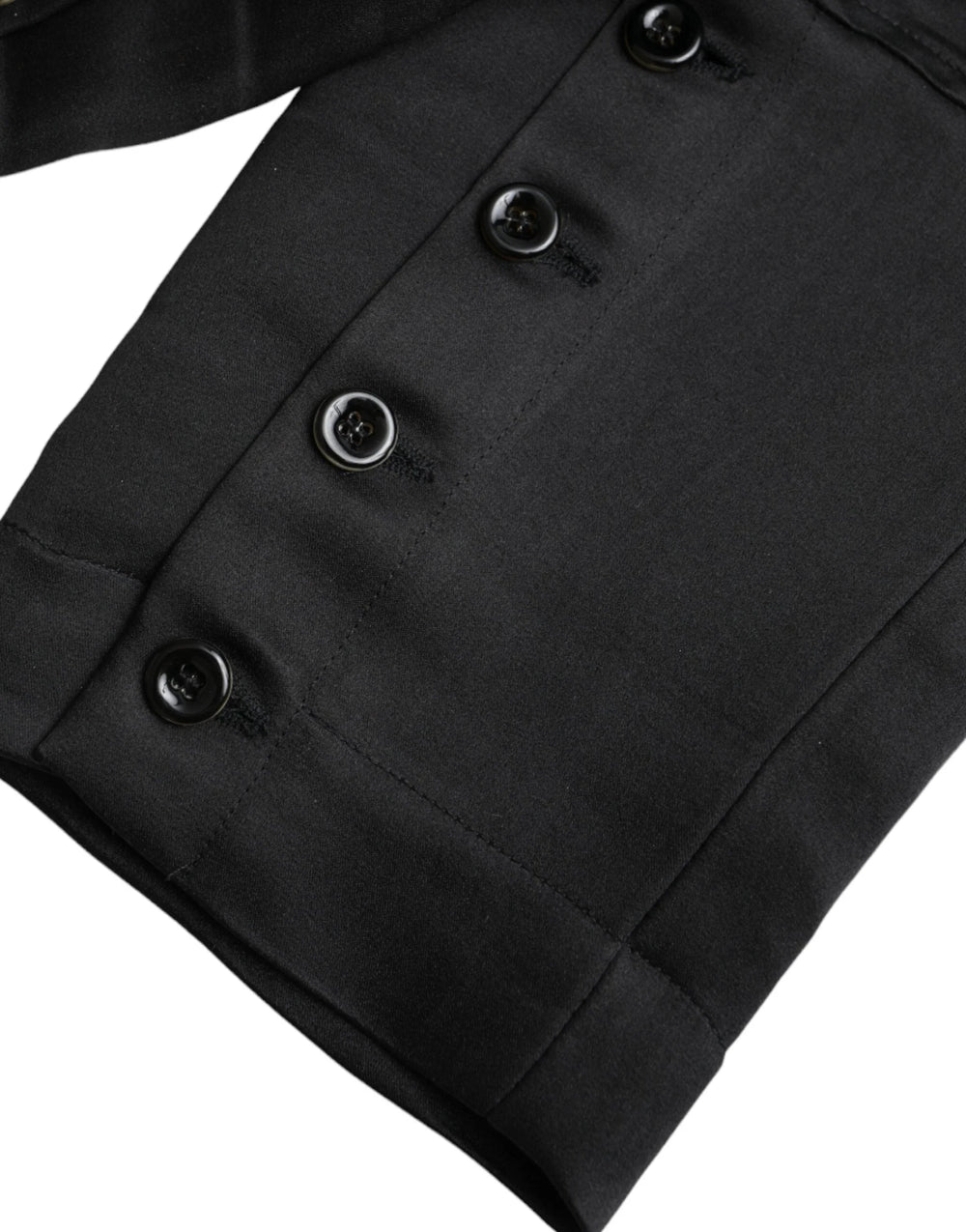 Ermanno Scervino Black High Waist Capri Cropped Pants - IT42|M - Trousers