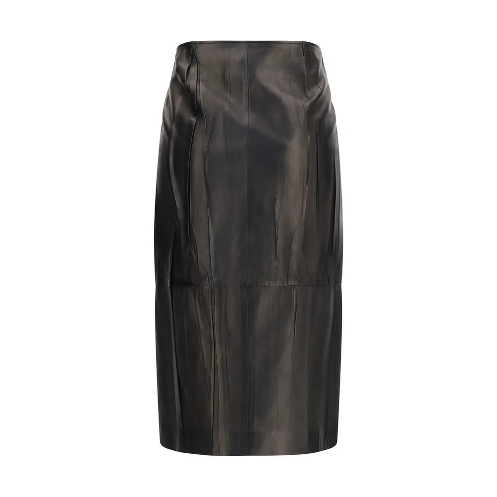 Ermanno Scervino Black Lamb Ovis Aries Aries Midi Skirt - IT40 | M