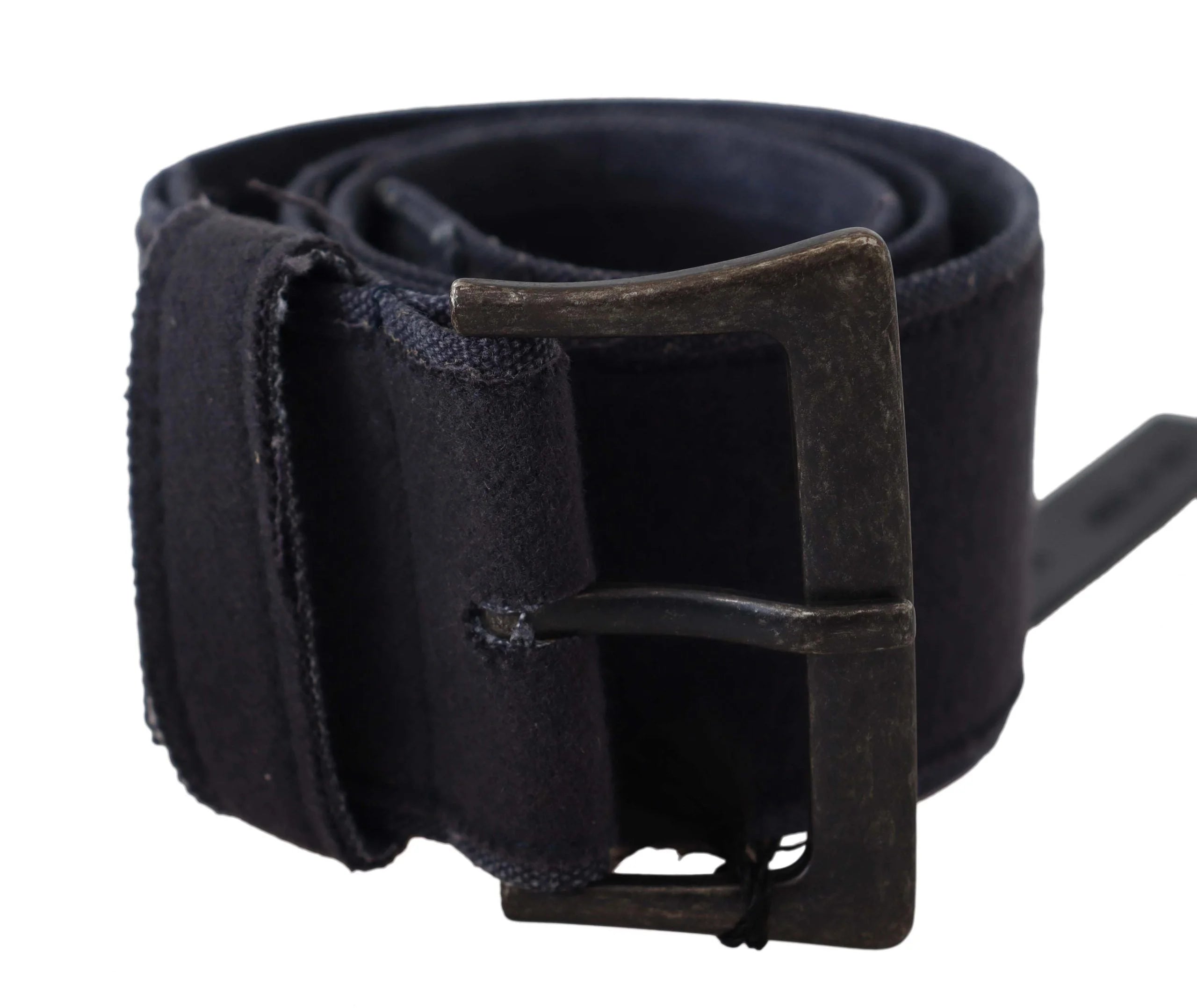Ermanno Scervino Black Leather Wide Buckle Waist Luxury Belt - 70 cm / 28 Inches - Belts