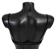 Ermanno Scervino Black Mesh Balconcino Bra Nylon Underwear - IT2 | S - Bras