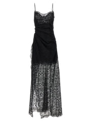 Ermanno Scervino Black Polyester Long Dress - IT40