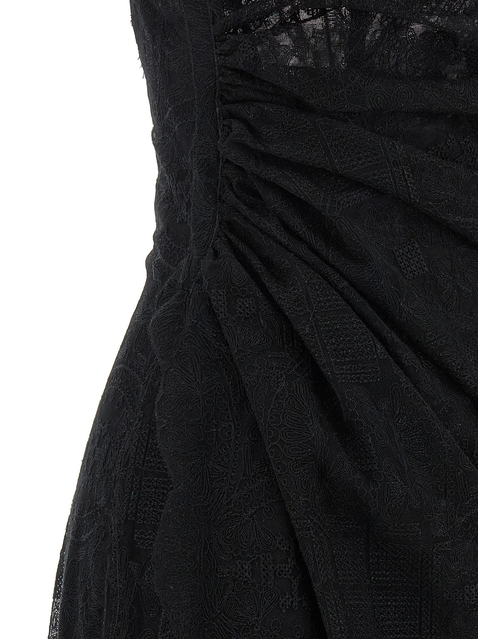 Ermanno Scervino Black Polyester Long Dress - IT40