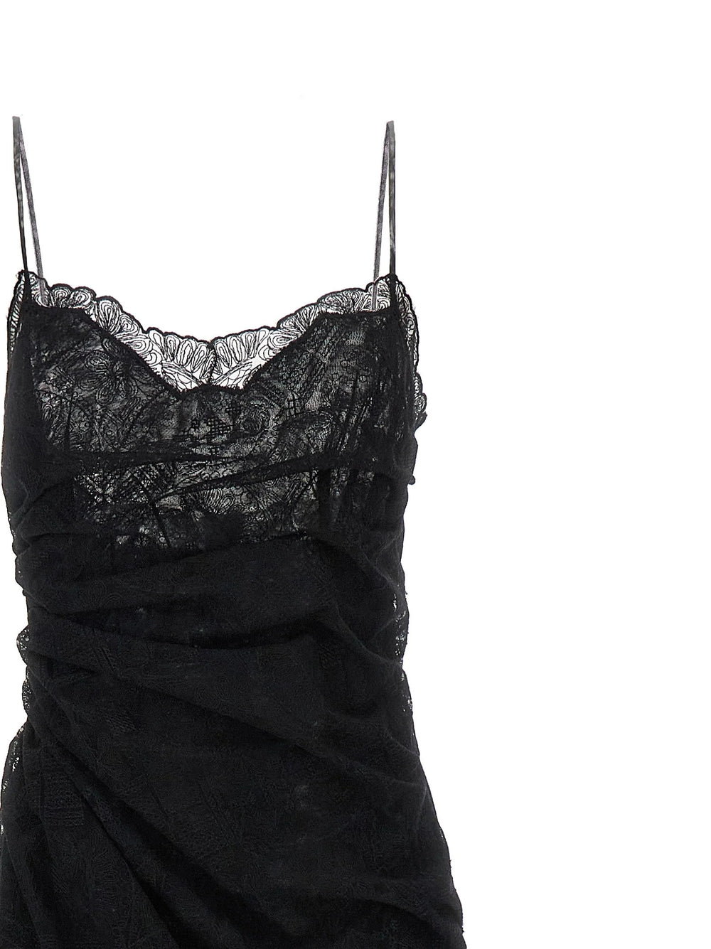 Ermanno Scervino Black Polyester Long Dress - IT40