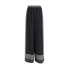 Ermanno Scervino Black Silk Casual Pants - IT40 | M