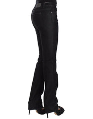 Ermanno Scervino Black Slim Jeans Denim Pants Skinny Leg Stretch - Jeans