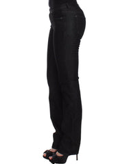 Ermanno Scervino Black Slim Jeans Denim Pants Skinny Leg Stretch - Jeans