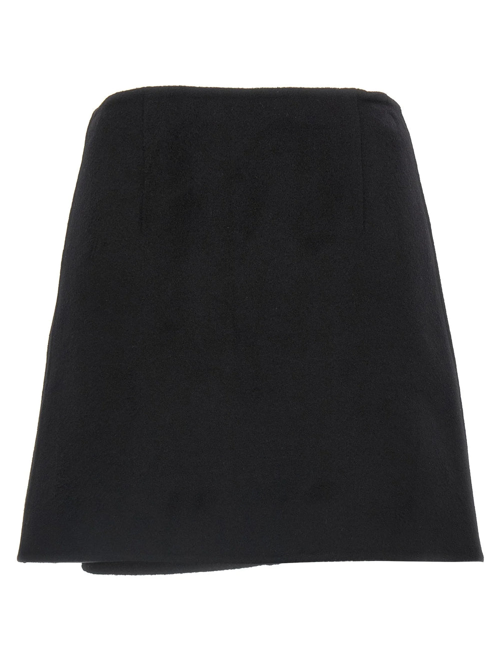 Ermanno Scervino Black Virgin Wool Long Skirt - IT40