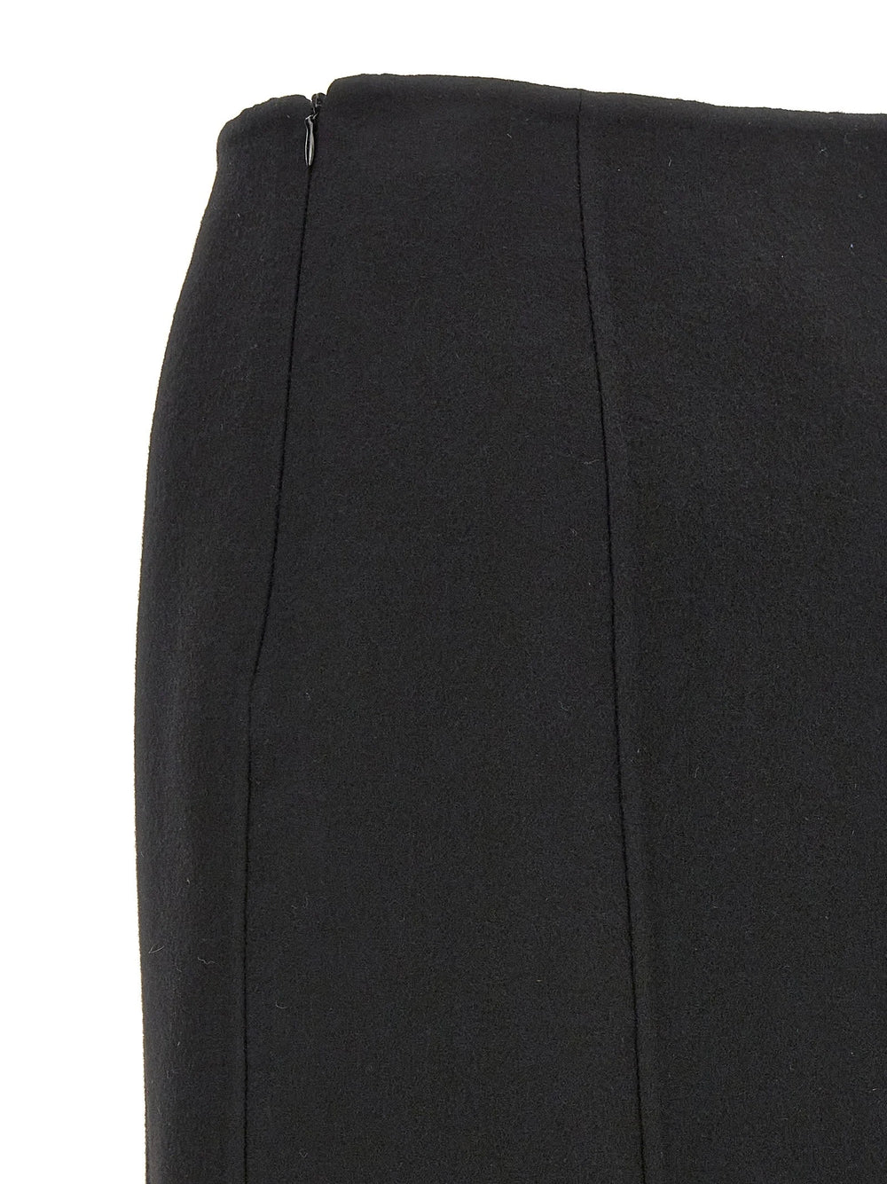 Ermanno Scervino Black Virgin Wool Mini Skirt - IT42