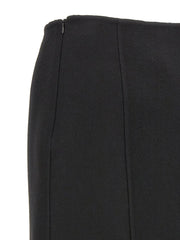 Ermanno Scervino Black Virgin Wool Mini Skirt - IT42