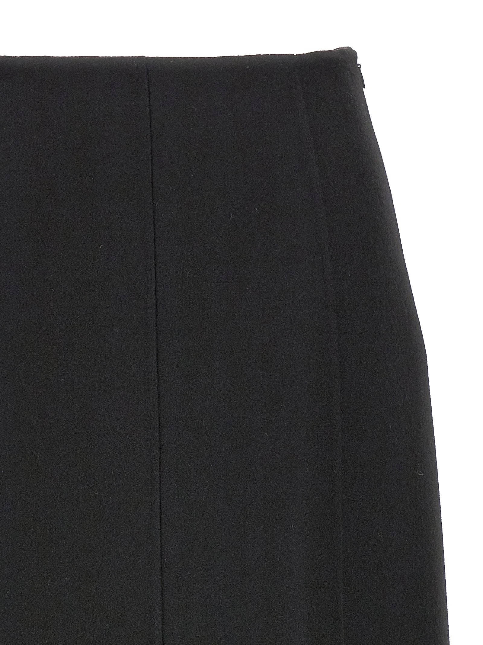 Ermanno Scervino Black Virgin Wool Mini Skirt - IT42