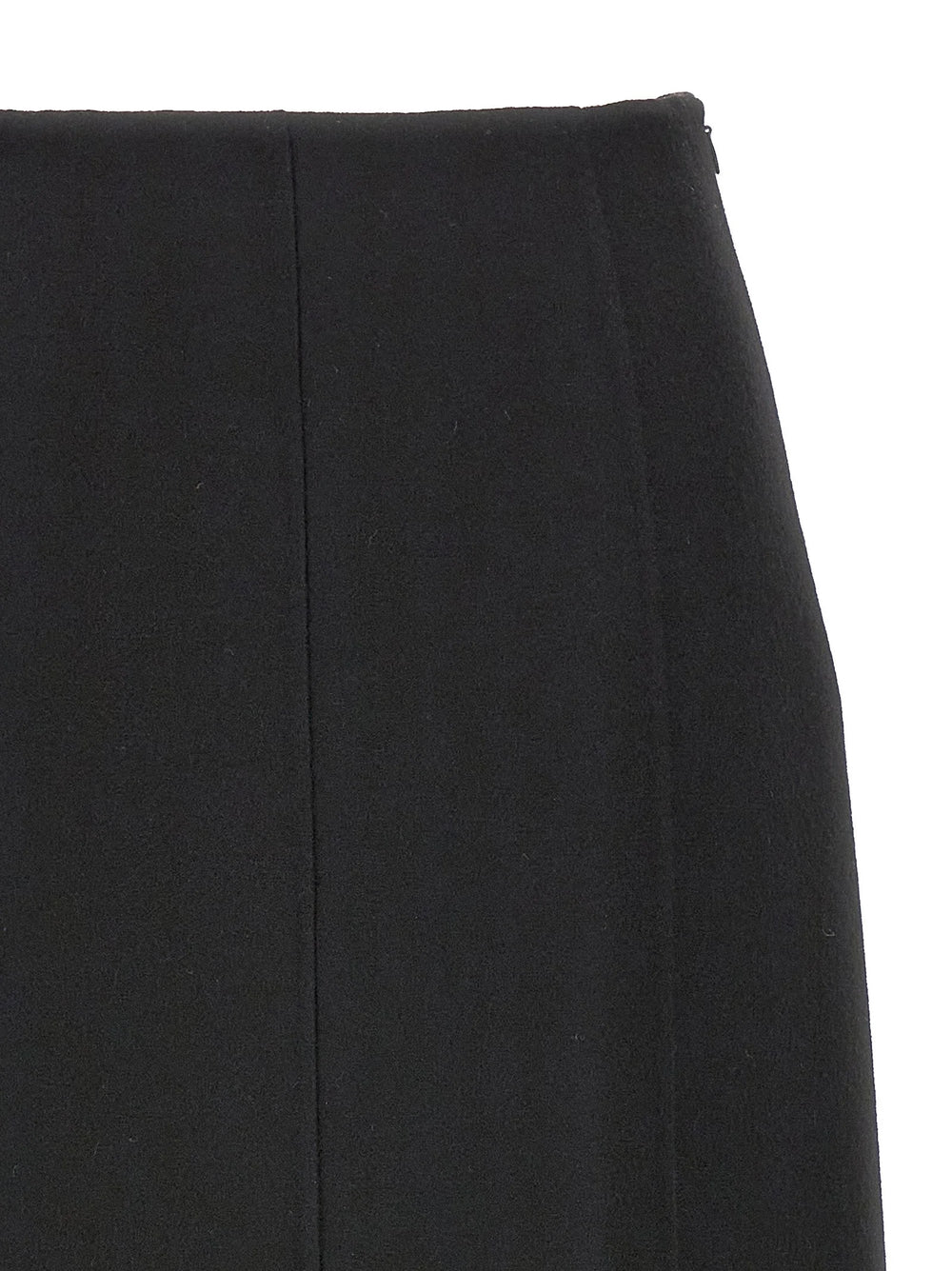 Ermanno Scervino Black Virgin Wool Mini Skirt - IT42
