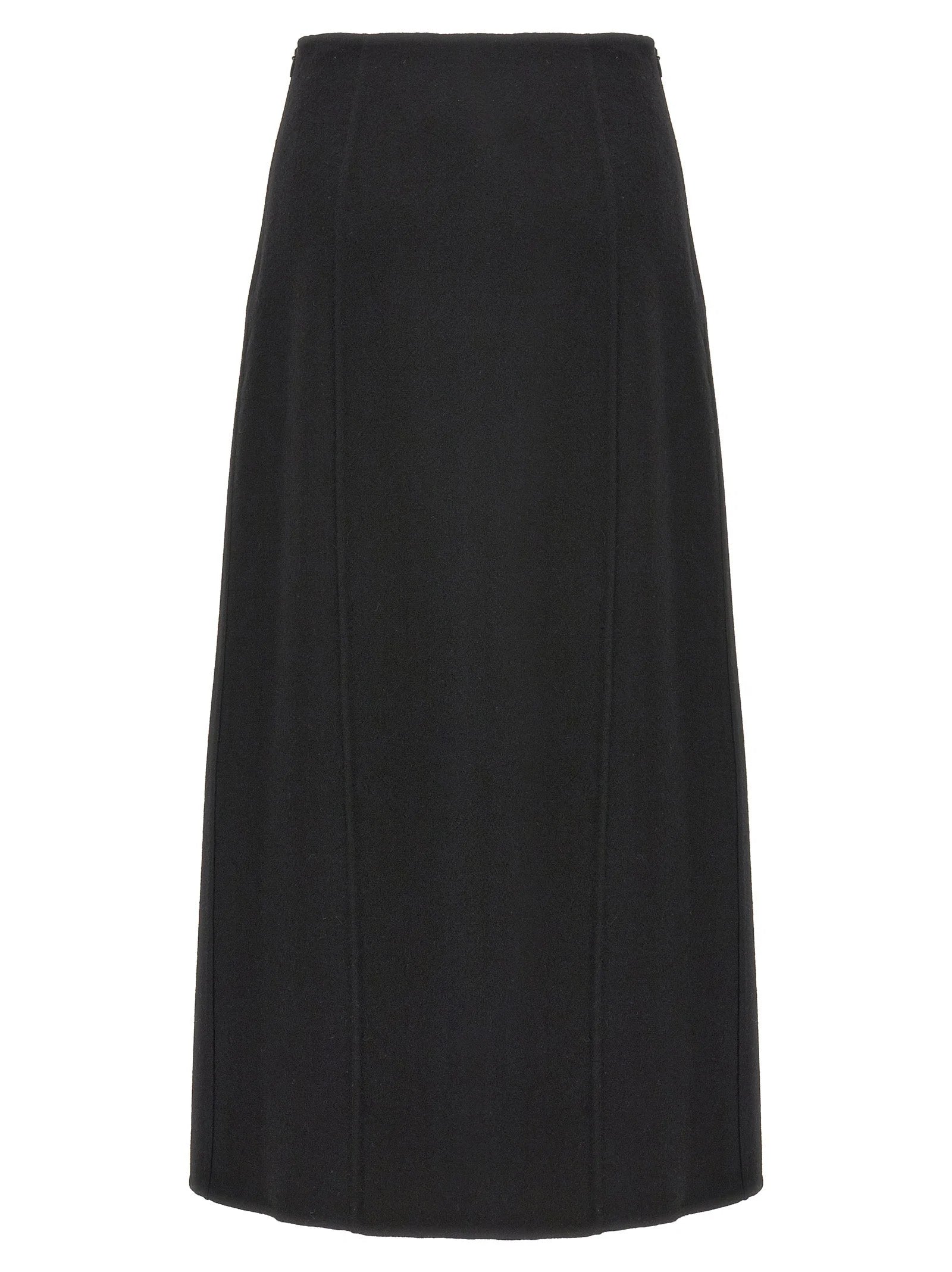 Ermanno Scervino Black Virgin Wool Mini Skirt - IT42
