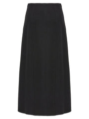 Ermanno Scervino Black Virgin Wool Mini Skirt - IT42