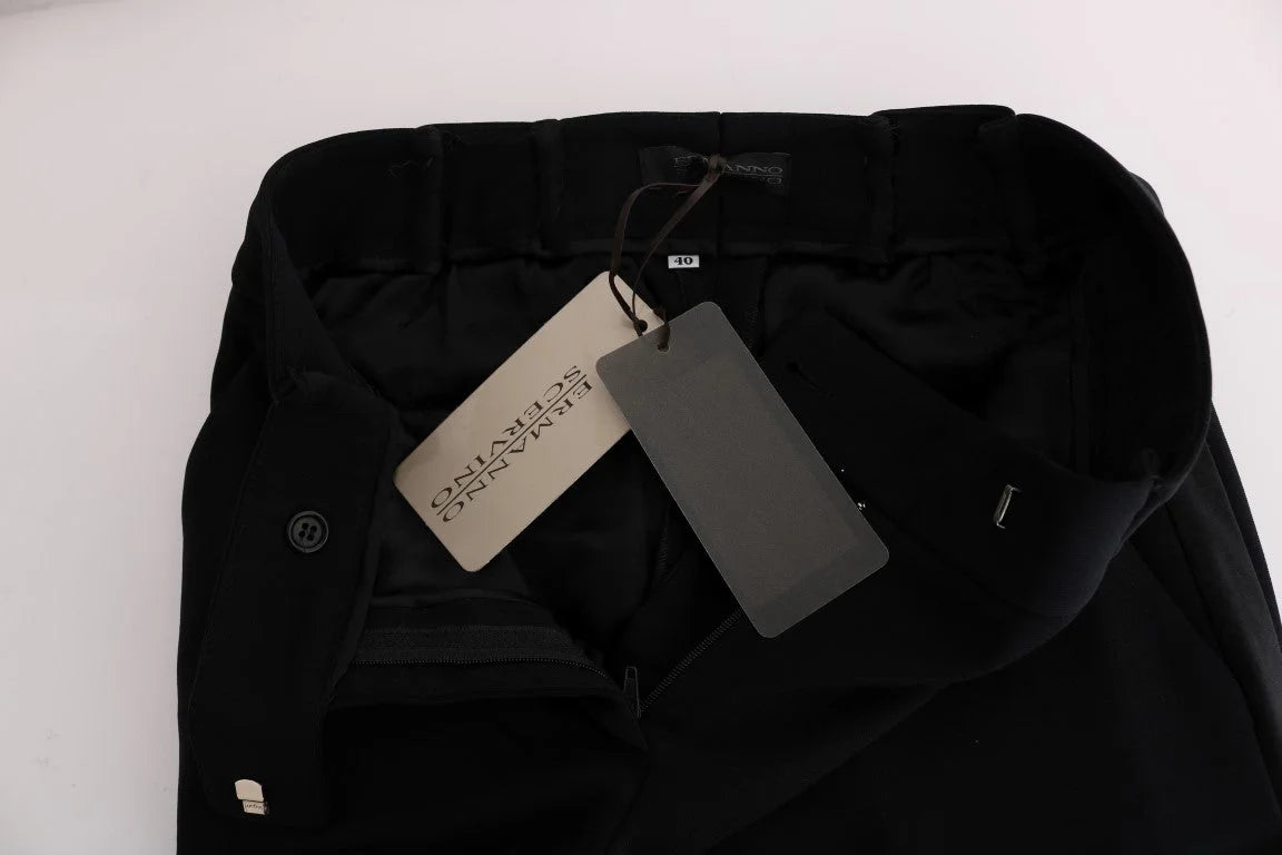 Ermanno Scervino Black Viscose Flare Bootcut Pants - IT44|L - Trousers