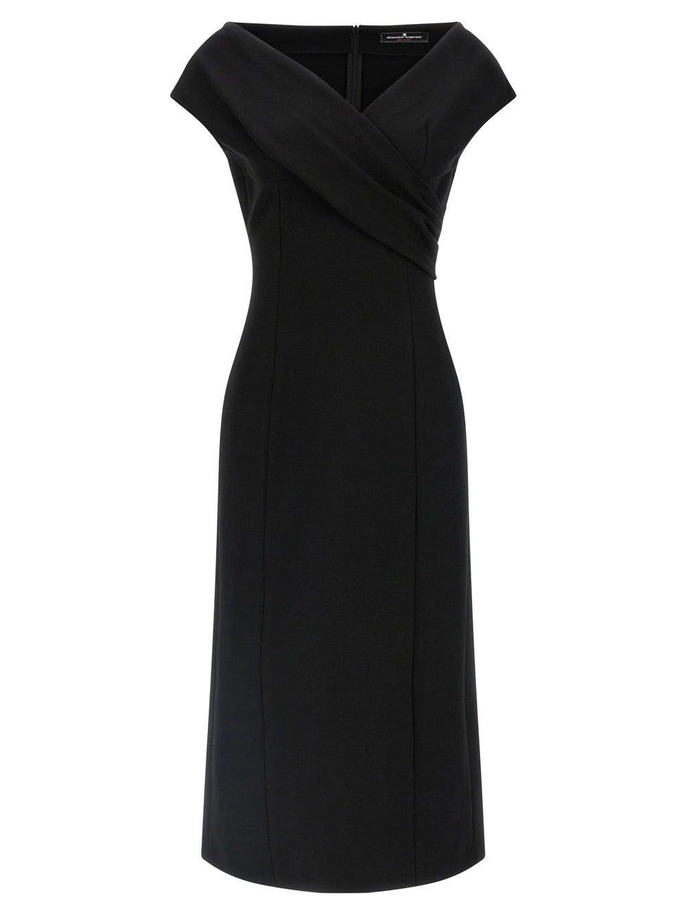 Ermanno Scervino Black Viscose Midi Dress - IT40