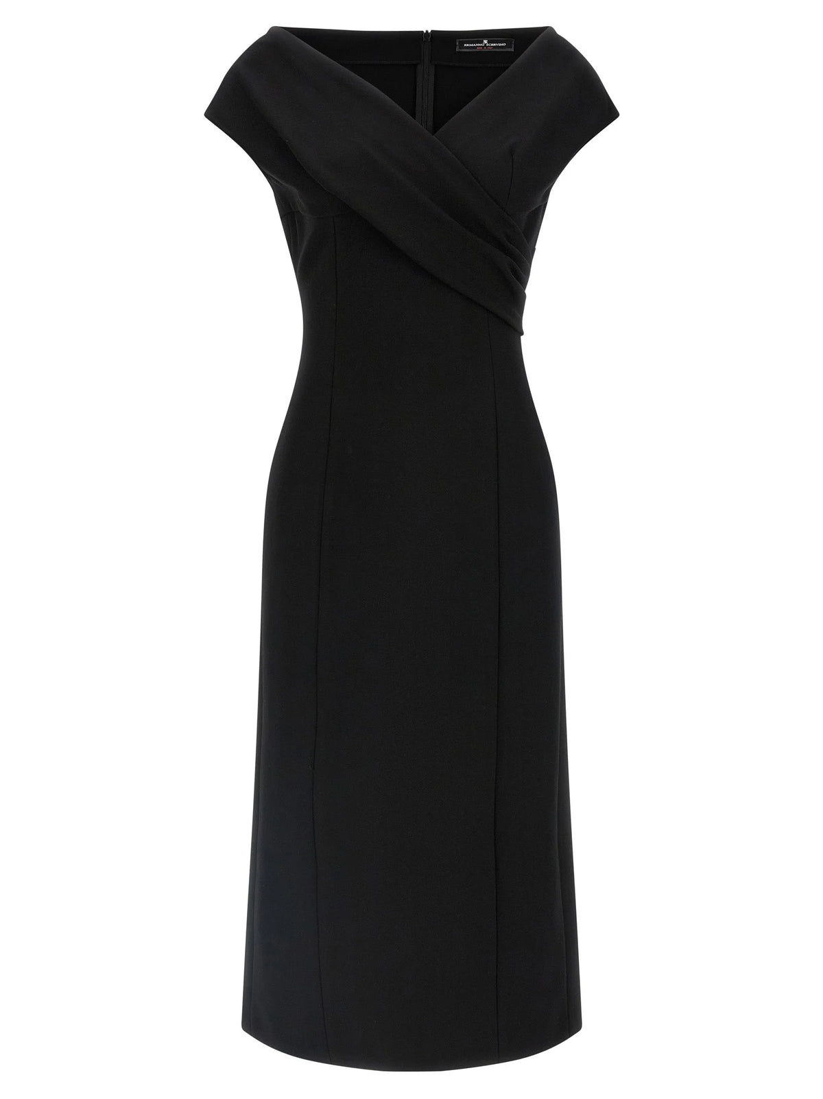 Ermanno Scervino Black Viscose Midi Dress - IT40