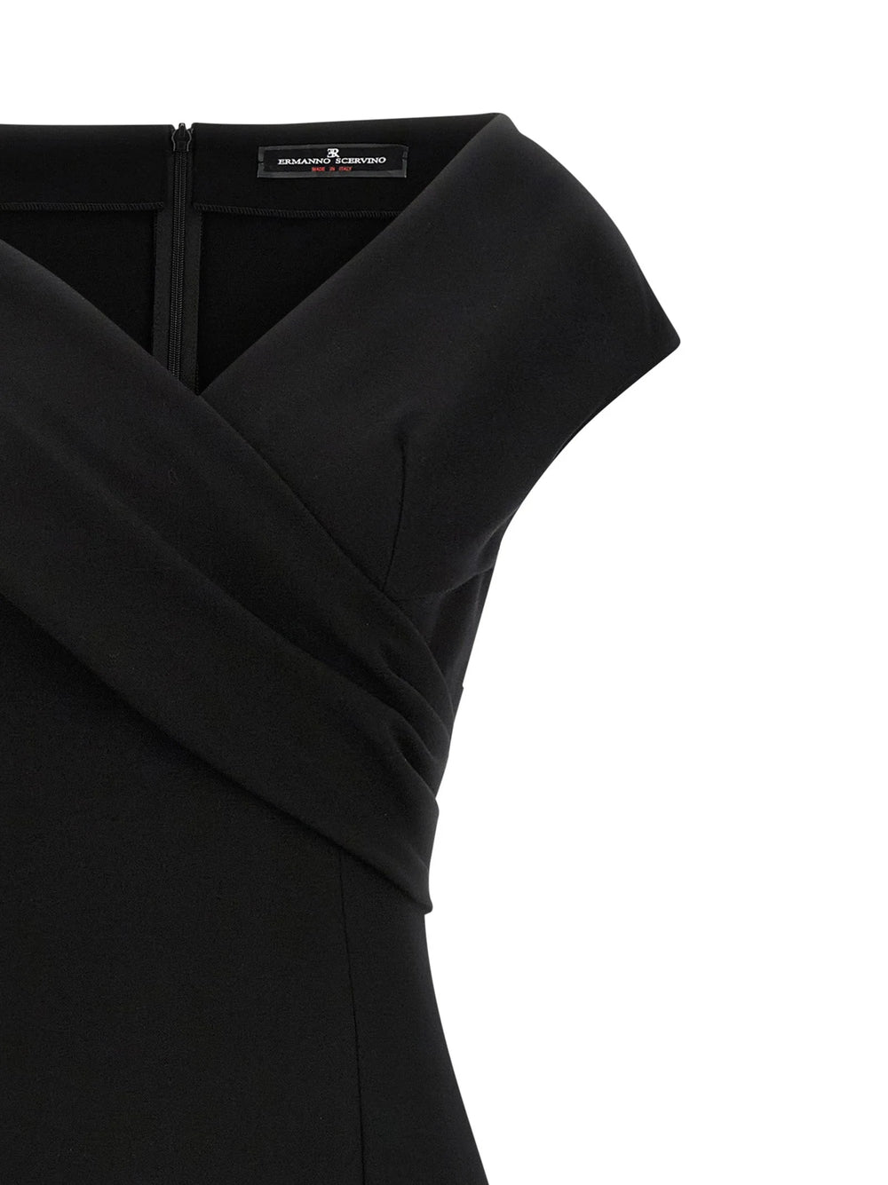 Ermanno Scervino Black Viscose Midi Dress - IT40