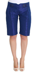 Ermanno Scervino Blue Above Knees Bermuda Shorts - IT40|S - Bermudas
