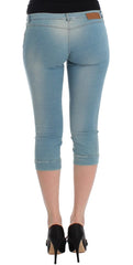 Ermanno Scervino Blue Capri Pants Cropped Jeans - Jeans