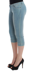 Ermanno Scervino Blue Capri Pants Cropped Jeans - Jeans