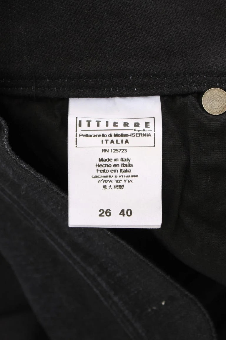 Ermanno Scervino Blue Cotton Blend Slim Fit Bootcut Jeans - W26 - Jeans