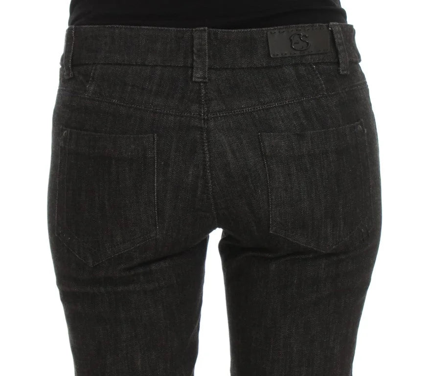 Ermanno Scervino Blue Cotton Slim Fit Denim Jeans - IT44|L