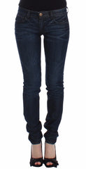 Ermanno Scervino Blue Slim Jeans Denim Pants Skinny Leg Stretch - W26 - Jeans
