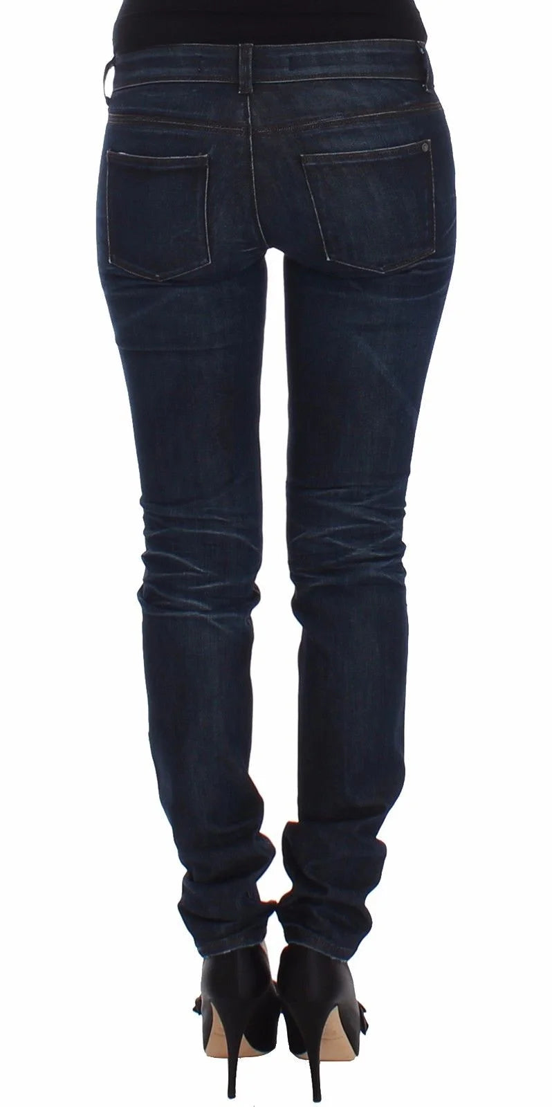 Ermanno Scervino Blue Slim Jeans Denim Pants Skinny Leg Stretch - W26 - Jeans