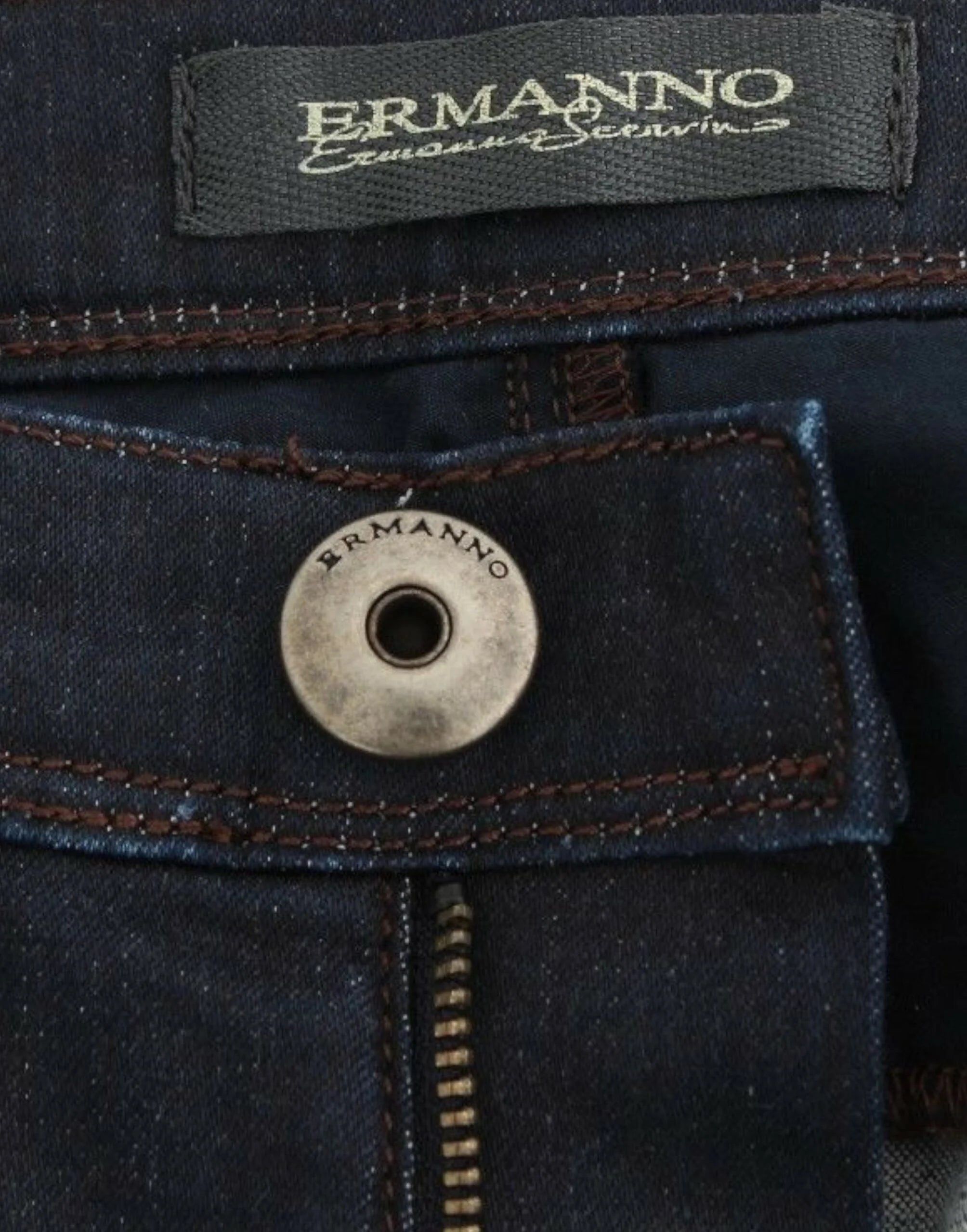 Ermanno Scervino Blue Slim Jeans Denim Pants Skinny Leg Stretch - W26 - Jeans