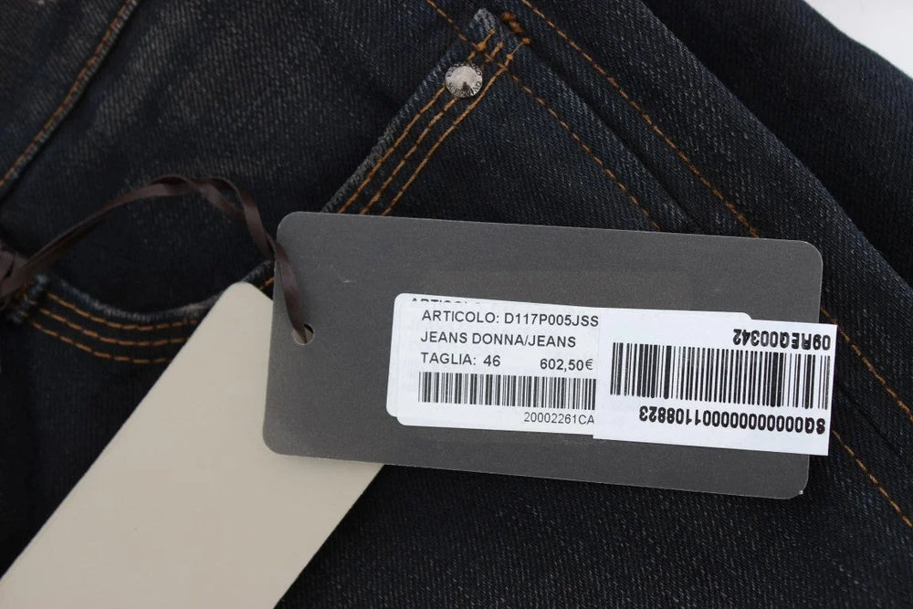 Ermanno Scervino Blue Wash Cotton Boyfriend Jeans - Jeans