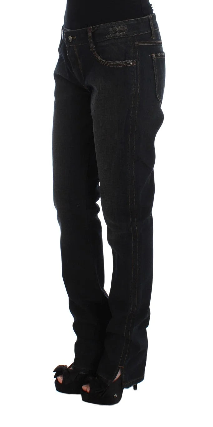 Ermanno Scervino Blue Wash Cotton Boyfriend Jeans - Jeans