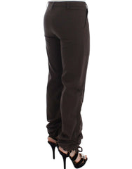 Ermanno Scervino Brown Chinos Casual Dress Pants Khakis - IT38|XS - Chinos