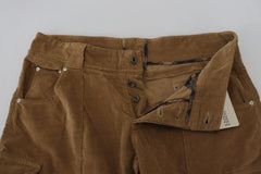 Ermanno Scervino Brown Cotton Corduroy Cargo Pants - IT46 | S - Cargo Pants