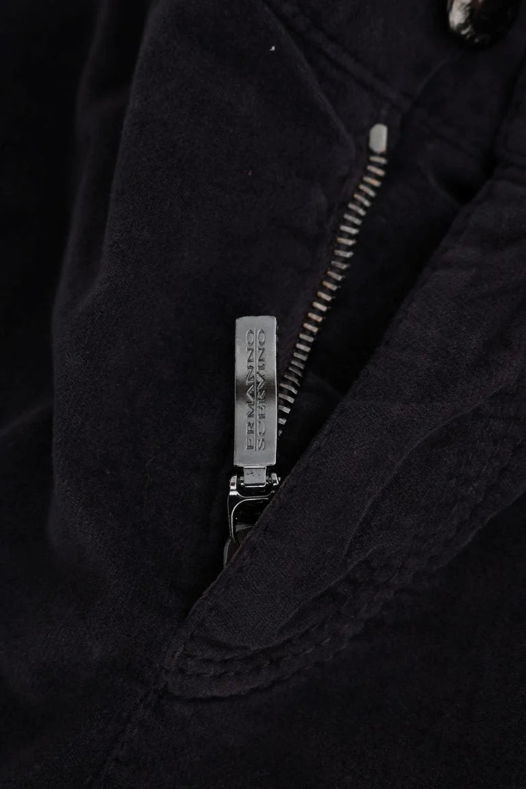 Ermanno Scervino Brown Cotton Cropped Casual Pants - Jeans