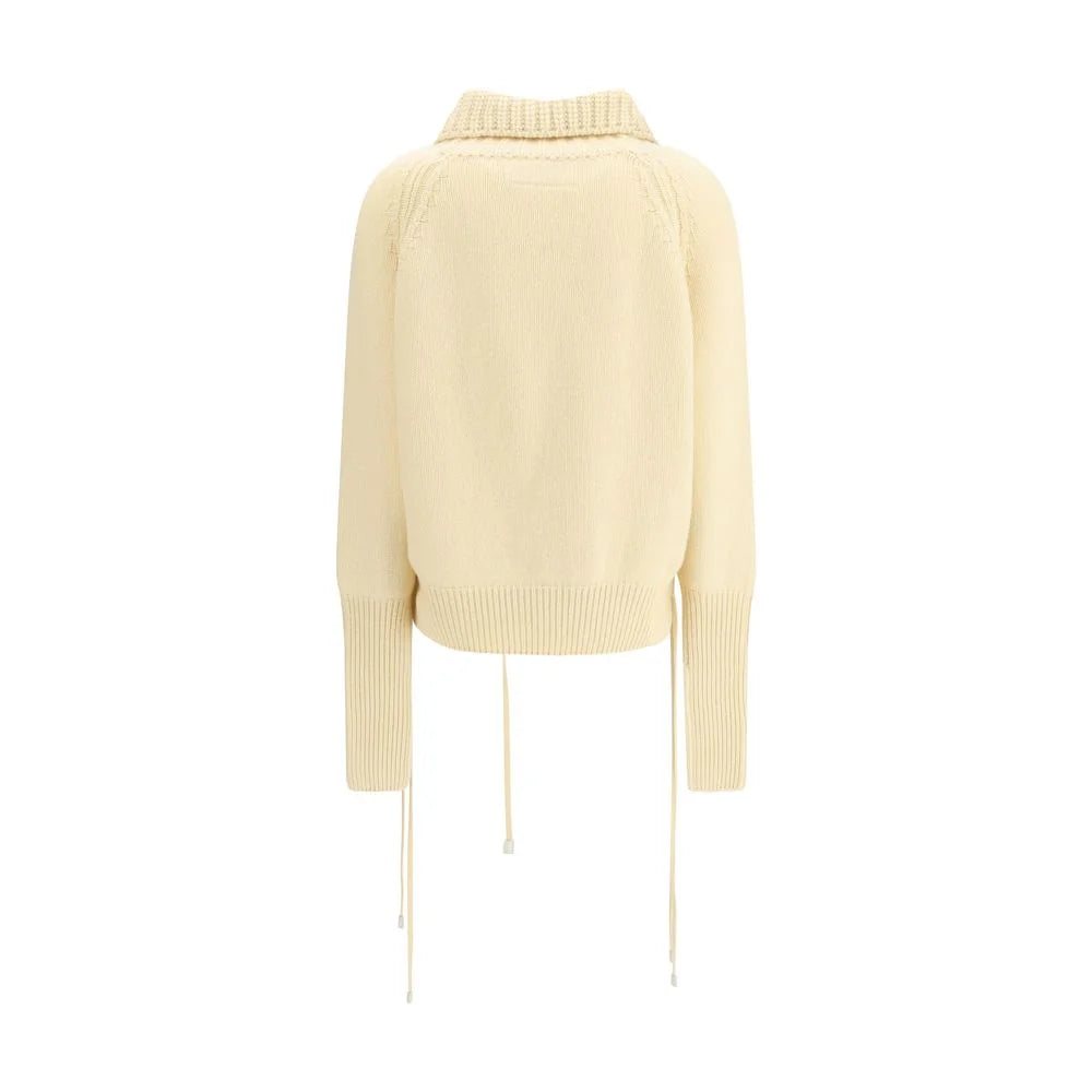 Ermanno Scervino Cream Cashmere Cashmere Sweater - IT40 | M - Sweaters