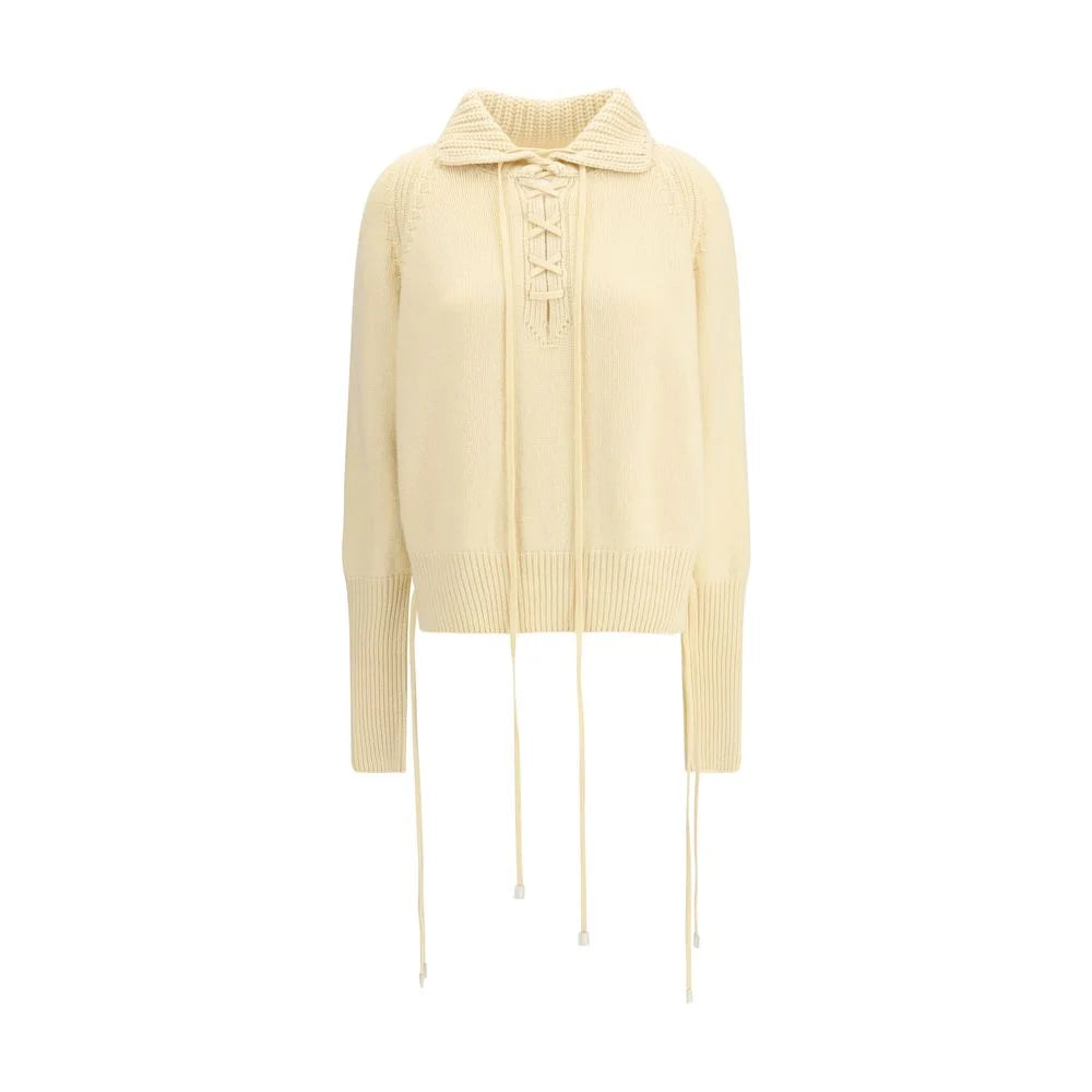 Ermanno Scervino Cream Cashmere Cashmere Sweater - IT40 | M - Sweaters