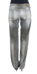 Ermanno Scervino Gray Cotton Blend Loose Fit Boyfriend Jeans - W26 - Jeans