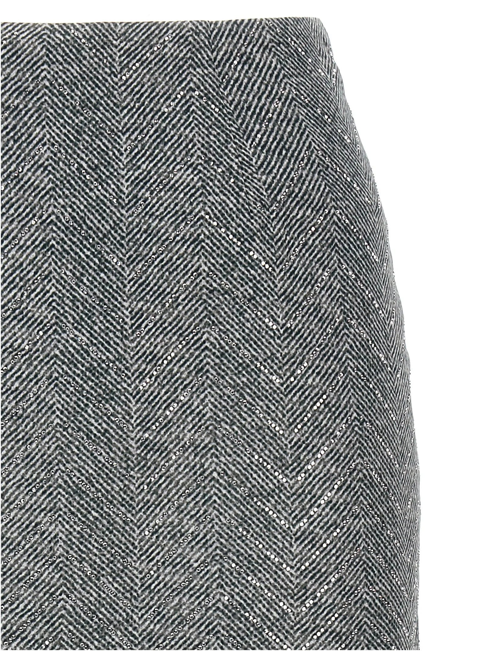 Ermanno Scervino Gray Silk Midi Skirt - IT44