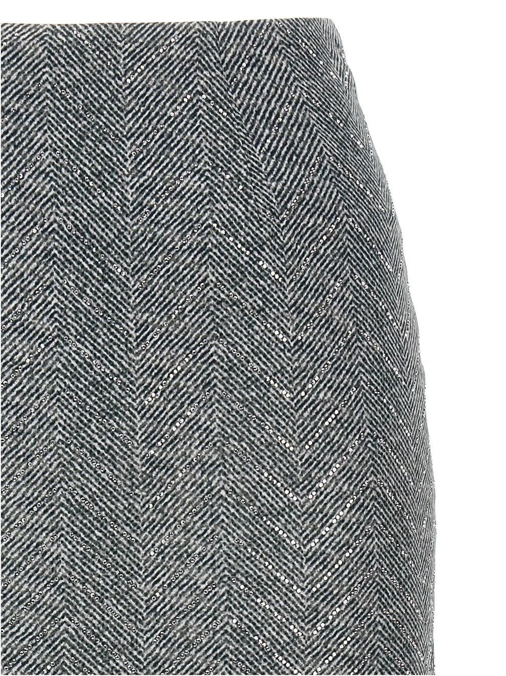 Ermanno Scervino Gray Silk Midi Skirt - IT44