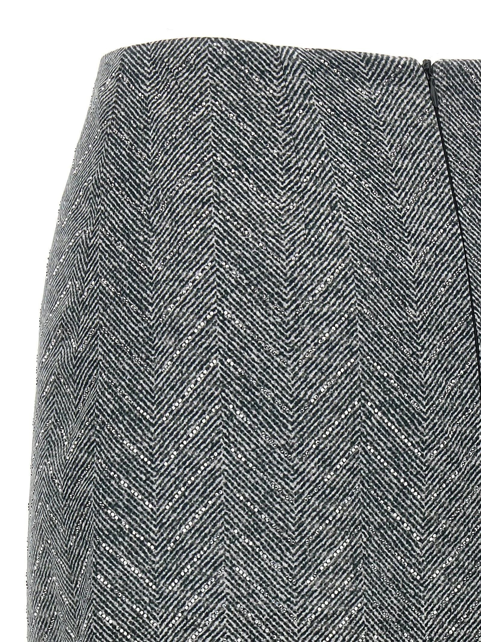 Ermanno Scervino Gray Silk Midi Skirt - IT44
