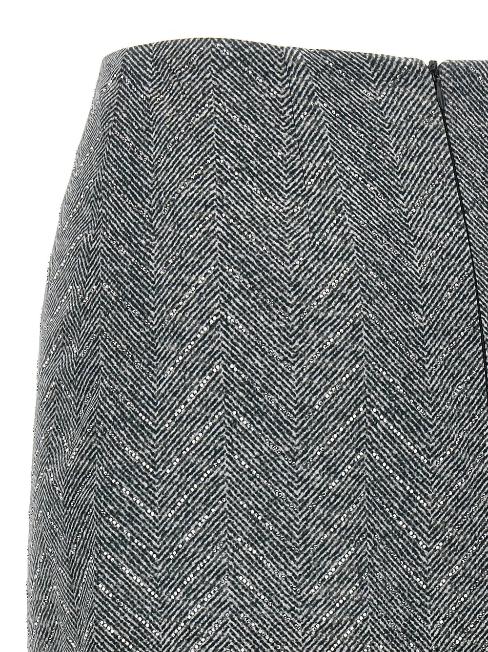 Ermanno Scervino Gray Silk Midi Skirt - IT44