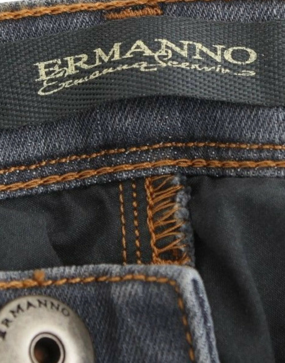 Ermanno Scervino Gray Slim Jeans Denim Pants Skinny Leg Stretch - W26 - Jeans