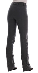 Ermanno Scervino Gray Wool Stretch Slim Pants - IT38|XS - Trousers